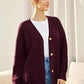 Lichte cardigan met V-hals en knoopjes