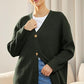Lichte cardigan met V-hals en knoopjes