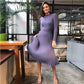 Jimena | Houd contact met midi-jurk