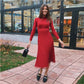 Jimena | Houd contact met midi-jurk