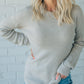 Gebreid sweatshirt in een effen kleur