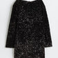 Jackeline - Robe à Sequins Nouée