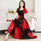 Robe en soie Ice imprimée pour femme
