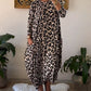 Elegante Jurk met zakken en luipaardprint