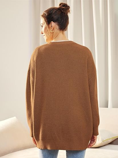 Lichte cardigan met V-hals en knoopjes