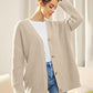 Lichte cardigan met V-hals en knoopjes