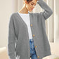 Lichte cardigan met V-hals en knoopjes