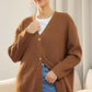 Lichte cardigan met V-hals en knoopjes