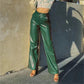 Diamante™ | High Waist Leren Broek
