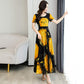 Robe en soie Ice imprimée pour femme