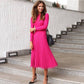 Jimena | Houd contact met midi-jurk