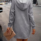 Effen casual hoodie jurk