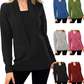 Cripes Pull en tricot de couleur unie pour femmes