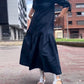 Effen kleuren casual jurk met lange mouwen