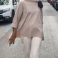 Elegante blouse met een onregelmatige snit en lange mouwen