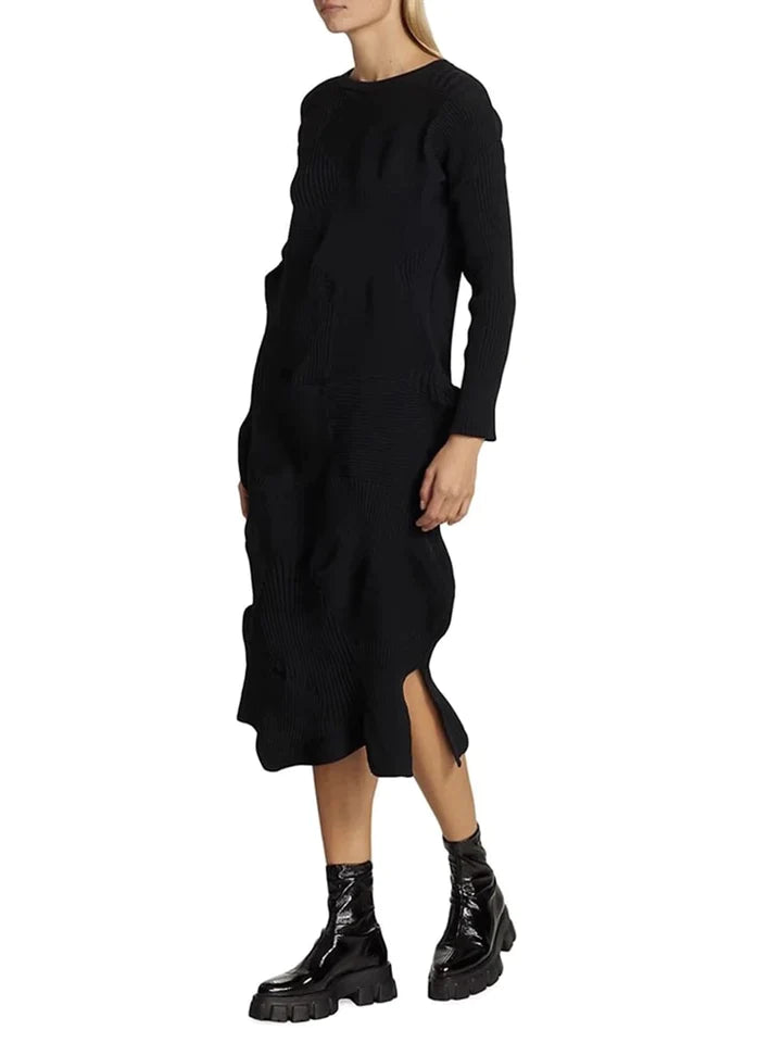 Selina | ASYMMETRISCHE GEBREIDE JURK