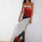 Emery | JURK MET SPAGHETTIBANDJES EN BLOEMENPRINT