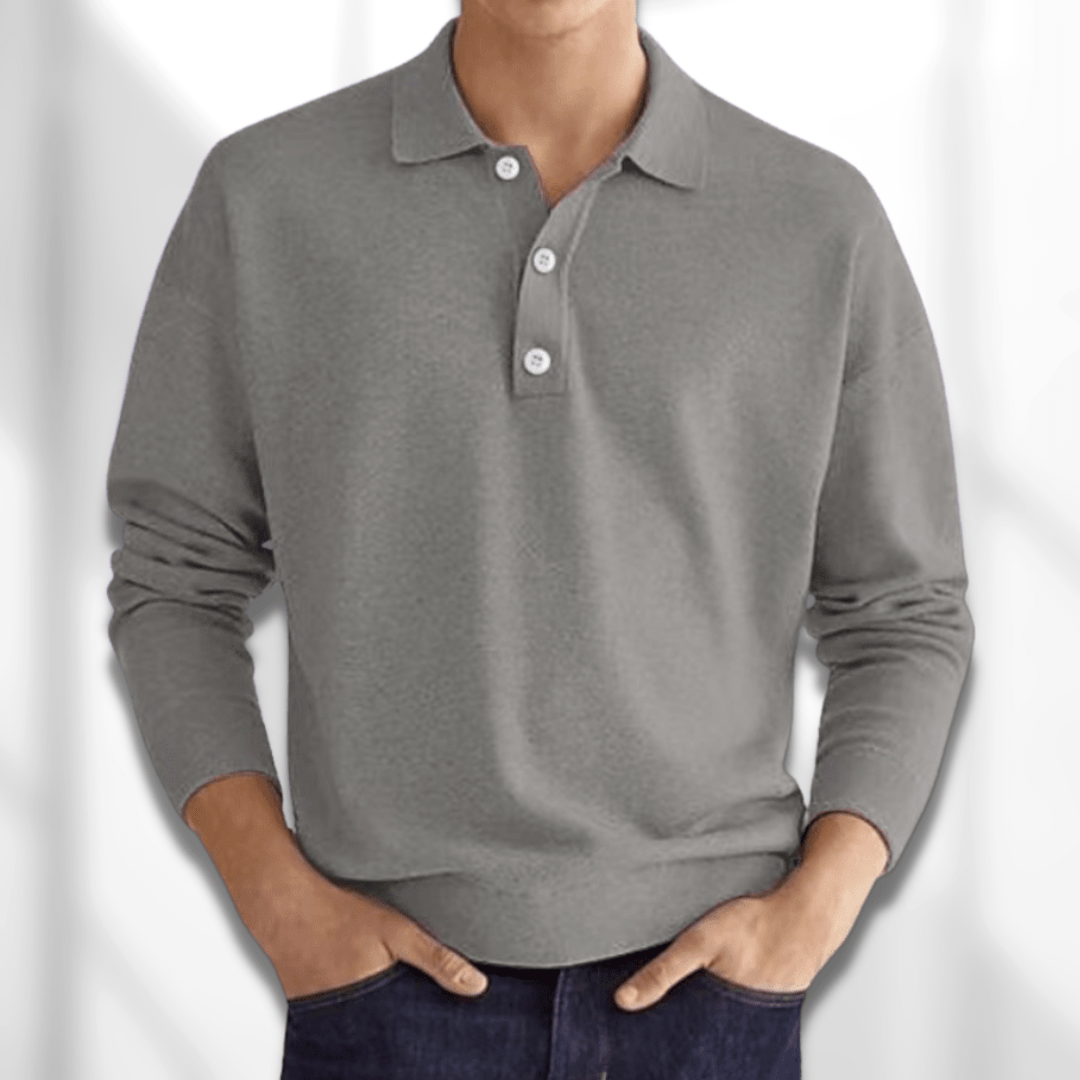 Veala | Luxe Polo Sweater voor Modebewuste Mannen 2024