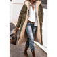 Cripes Manteau long confortable pour femme
