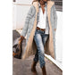 Cripes Manteau long confortable pour femme