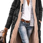 Hazel | Omkeerbare Sherpa Fleece Lange Pufferjassen