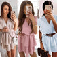 Emmy | Draperie vloeiende mini-jurk