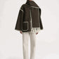 Grace | Comfy Sjaal jas met vollemouwen