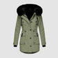 Cripes - Veste d'hiver imperméable à capuche pour femme