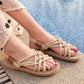 Veala | Trendy Gevlochten Touw Slippers voor Vrouwen