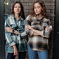 CRIPES - Überhemd aus Wolle mit lässigem Karomuster Oversized