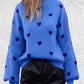 Heart | Oversized trui met ronde hals