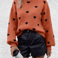 Heart | Oversized trui met ronde hals