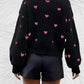 Heart | Oversized trui met ronde hals