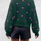 Heart | Oversized trui met ronde hals