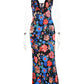 Joy | DAMES ELEGANTE V-HALS SLIP JURK MET BLOEMENPRINT