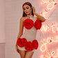Zaria | Bloom That Red Rose mini-jurk