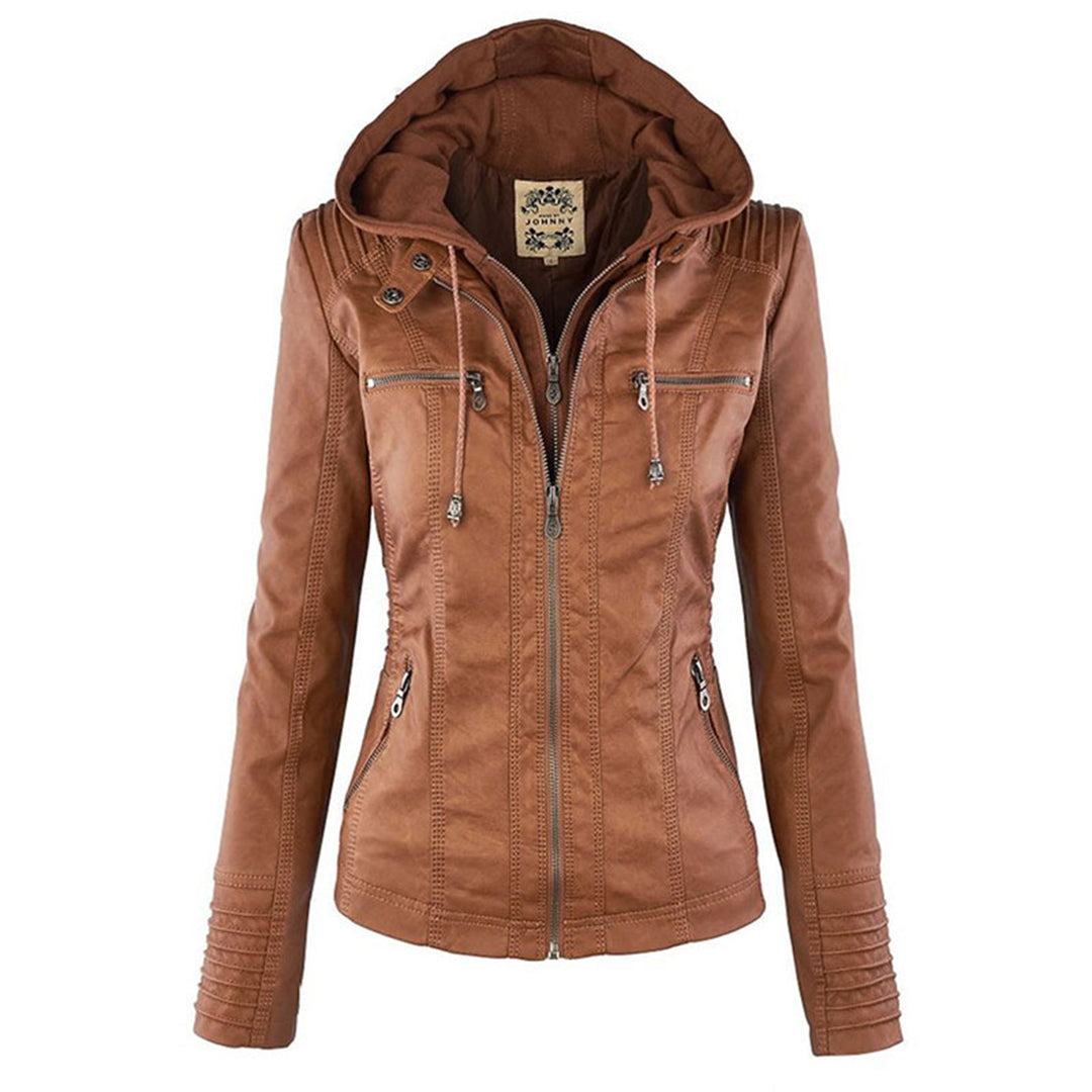 Tara's - Veste en Faux cuir pour Femme