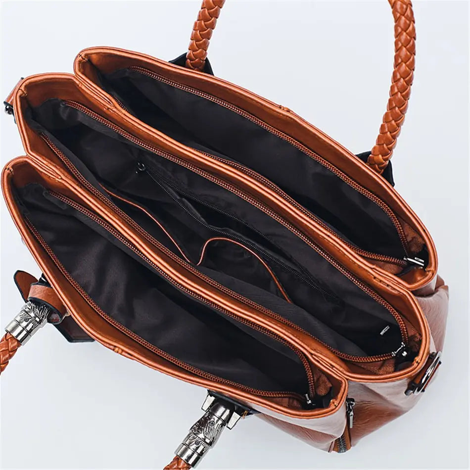 LuxeLeather™ Leren tas met grote inhoud