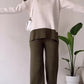 SerenaBlocco™️ trui en effen lange broek set