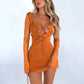 Jewel | DAMES JURK MET TRANSPARANTE MESH MOUWEN EN RUFFLE, MINILENGTE