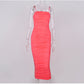 Leticia | Need You In My Life midi-jurk met ruches