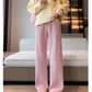 Cripes Pantalon large chaud et épais pour femmes