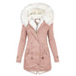 NADINE - VESTE D'HIVER AVEC COL EN FOURRURE