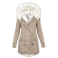 NADINE - VESTE D'HIVER AVEC COL EN FOURRURE