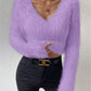 Veala | Slim-fit matchende pluche trui met V-hals