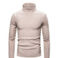 Pull fin à col roulé en tricot pour hommes d'hiver