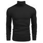 Pull fin à col roulé en tricot pour hommes d'hiver