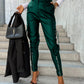 ELENA - PANTALON CARGO CHIC EN CUIR