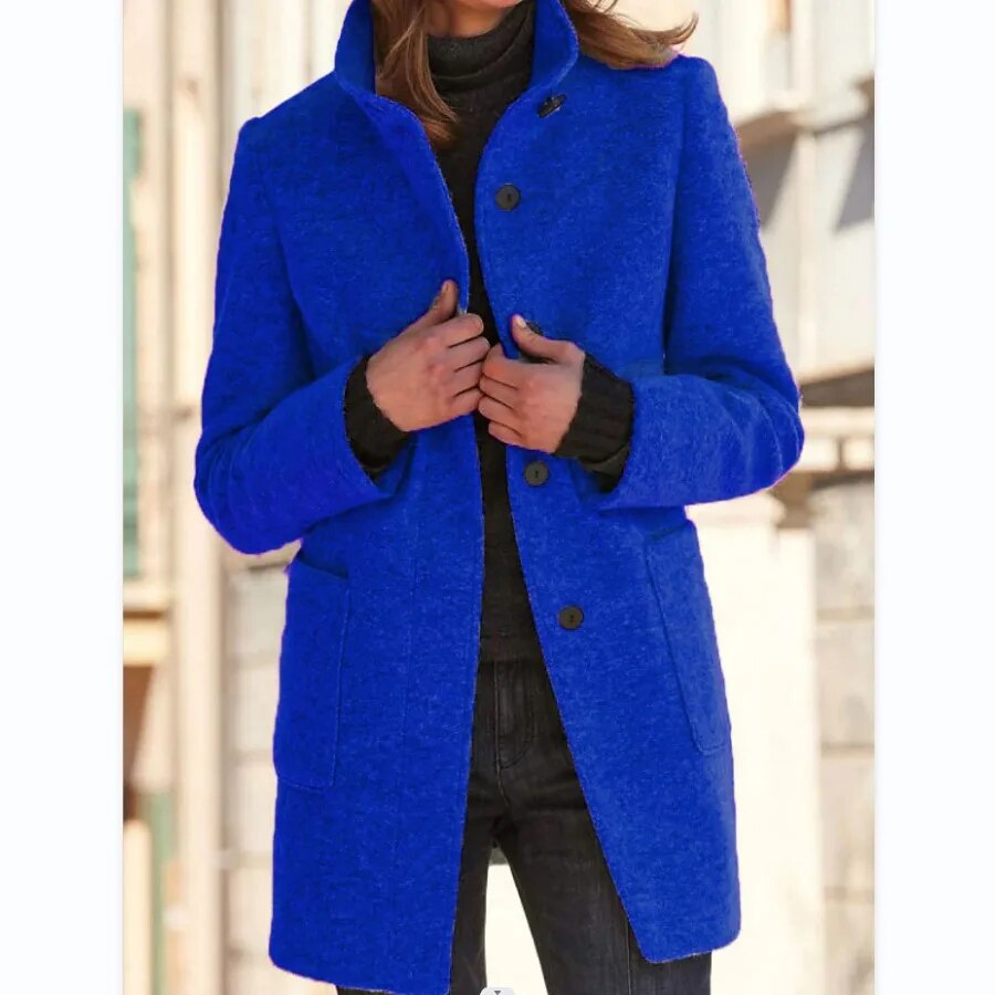 Trench | Elegante opstaande kraag Lange Jas