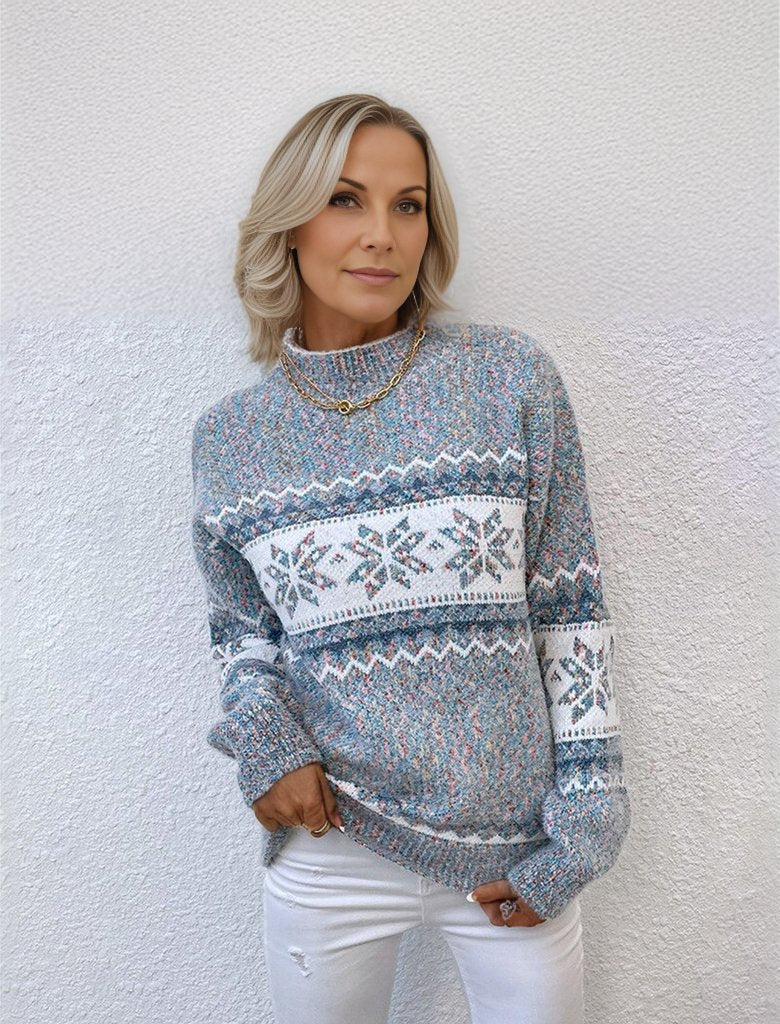 Winter Pullover | Warme Trui voor de Winter met Trendy Sneeuwpatroon